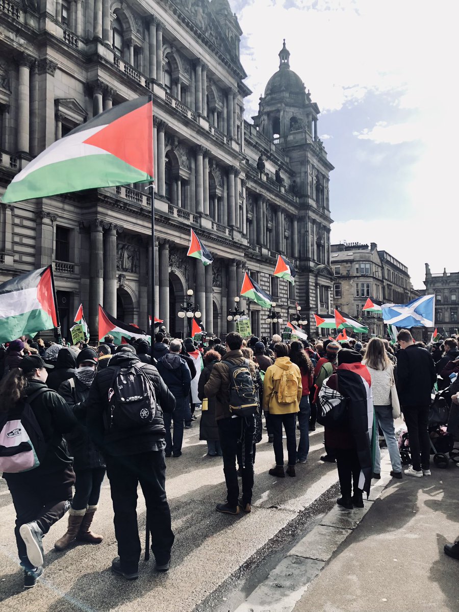George Square today. #GlasgowDoesItBetter🇵🇸