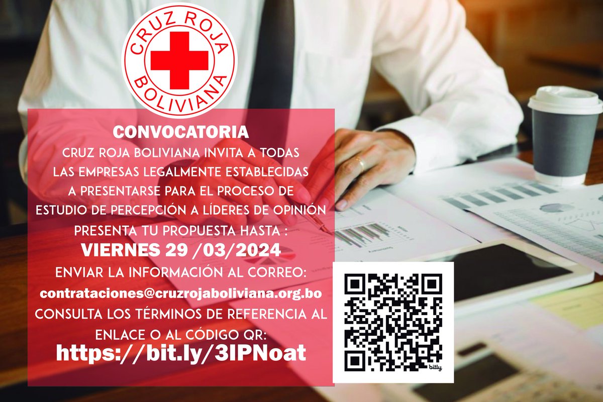 LICITACIÓN PÚBLICA
Se invita a todas las empresas legalmente establecidas para realizar el Estudio de Percepción a líderes de opinión.
Para más información ingresa a los Términos De Referencia:
bit.ly/3IPNoat
Presenta tu propuesta hasta el Viernes 29 de Marzo del 2024