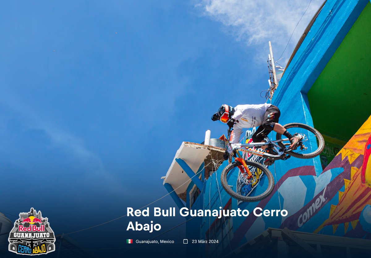Red Bull Guanajuato Cerro Abajo - 2. Stopp der spektakulären Urban Downhill Serie heute ab 21.45 Uhr live auf #RedBullTV. Freu mich auf den Kommentar gemeinsam mit <a href="/JasperJauch/">Jasper Jauch</a> .