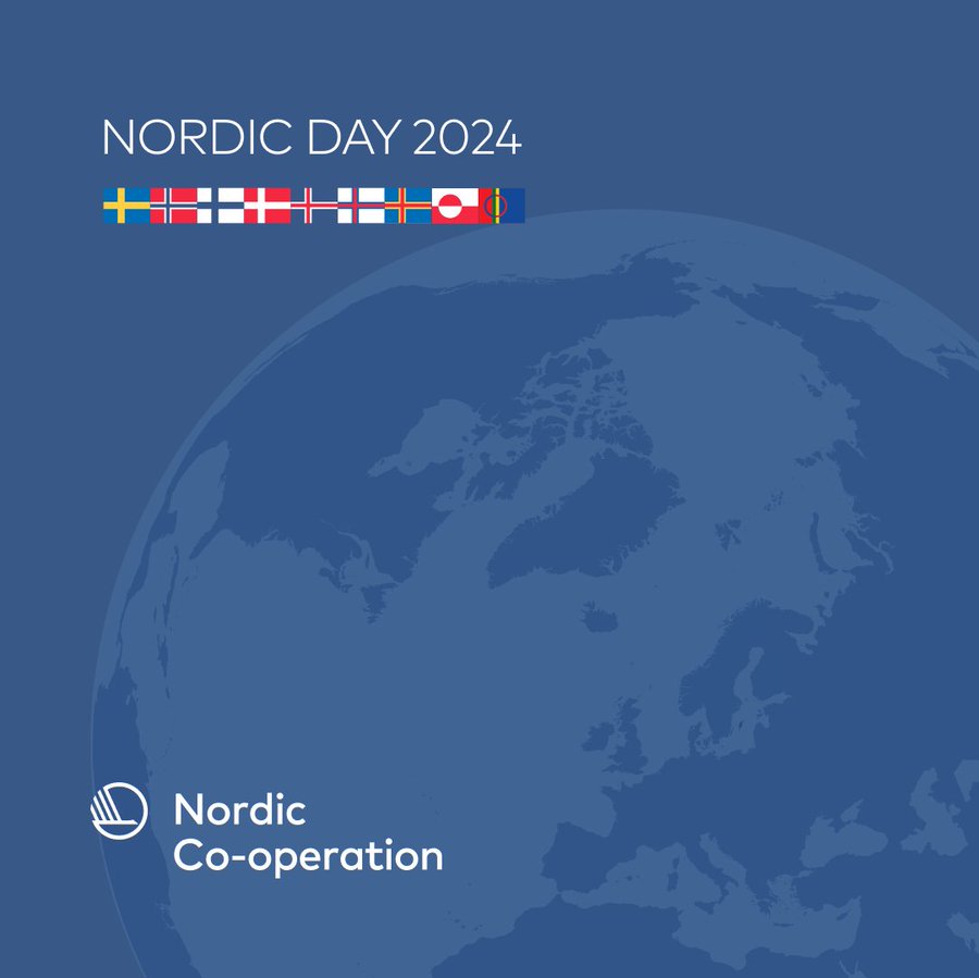 The Nordic countries have a lot in common – we share key values of openness, trust, compassion, innovation, and sustainability. This is why we are all ranked in the top 1⃣0⃣ happiest countries in the world! #NordicDay #NordicHappiness #NordensDag