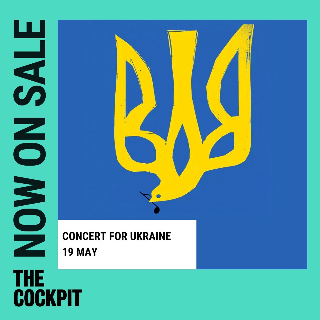 CONCERT FOR UKRAINE 19 May Musicians gather once more to raise funds. Curated by @AlinaHarpist W/ HipHarpCollective: @AlinaHarpist #JoelPrime #MikeleMontolli @TonyKofi + #NikiKing @joharropmusic #AlexWebb #GéNIA #MariiaPetrovska @babkina & @OKhromeychuk thecockpit.org.uk/show/concert_f…