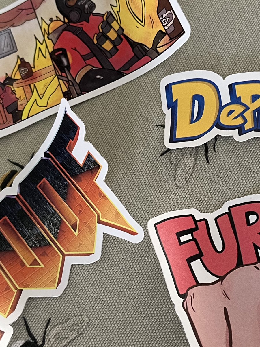 Cheeky sneak peak at some stickers we’ll have at Shrewsbury Comic Con