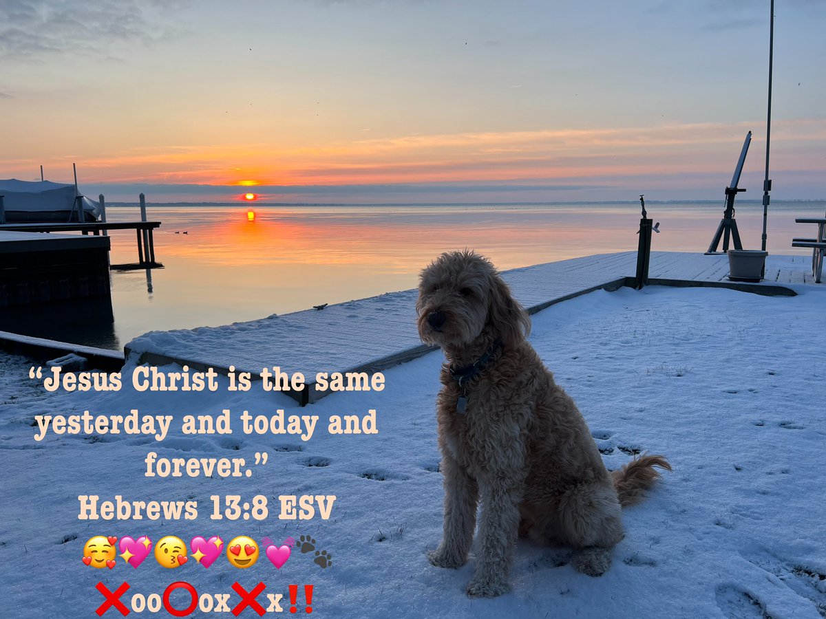 “Jesus Christ is the same yesterday and today and forever.” Hebrews 13:8 ESV 🥰💖😘💖😍💓🐾 ❌oo⭕️ox❌x‼️