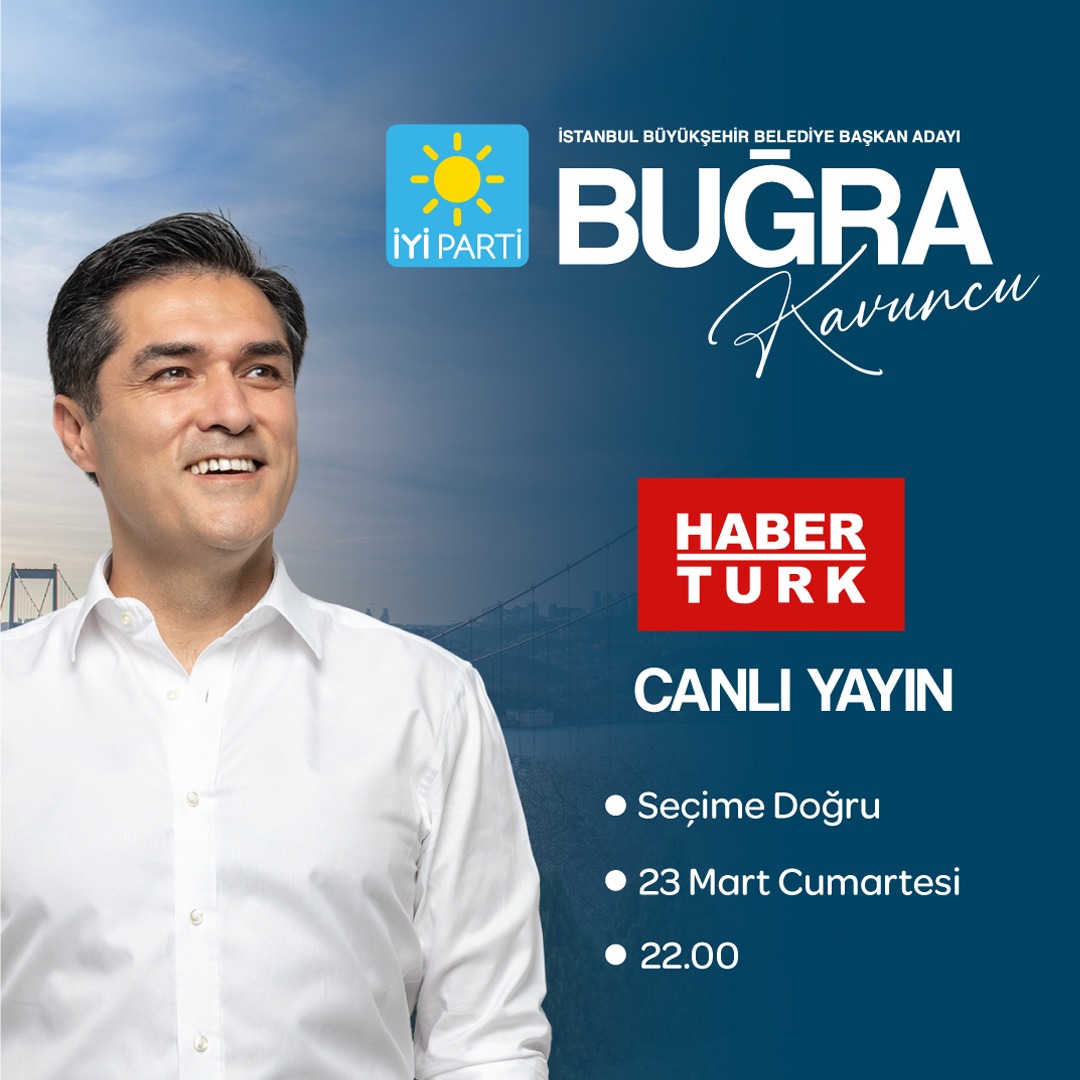🗓 23 Mart Cumartesi (Bugün)
🕙 22.00
📺 Habertürk

Seçime Doğru programında Mehmet Akif Ersoy'un sorularını yanıtlayacağım.

Sosyal medya hesaplarımdan canlı olarak takip edebilirsiniz.