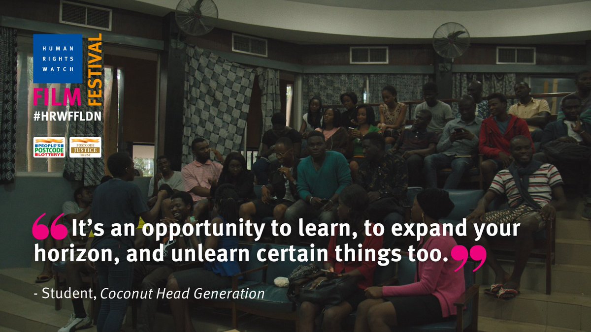 Explore the dynamic intersection of cinema & activism in COCONUT HEAD GENERATION. Don't miss the enlightening discourses unfolding at the Ibadan Film Club in Nigeria, where students self-educate through film. Watch online across the UK & Ireland: zurl.co/IIzS