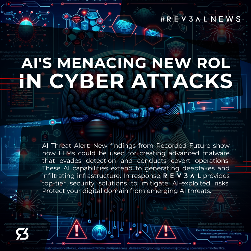 Rev3alTech's tweet photo. With Rev3al services, protect your digital domain from emerging AI threats. #AISecurity #CyberThreats #Rev3alProtection #Rev3al #Rev3alNews https://t.co/E80vVTlJF2