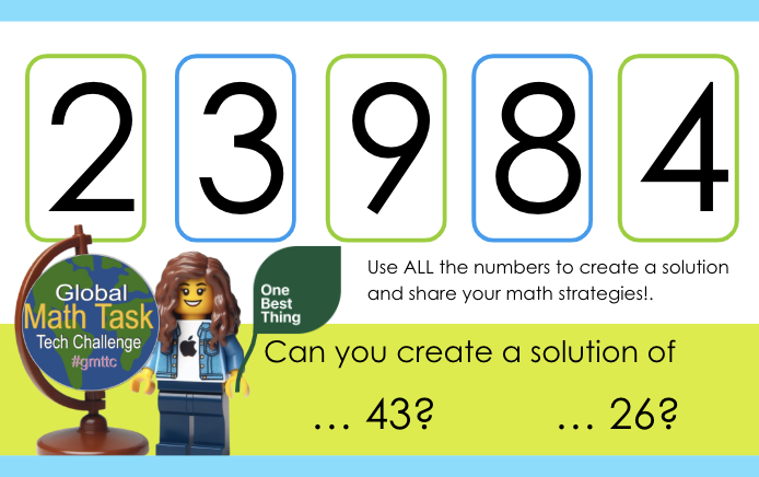 swampfrogfirst's tweet photo. Can you use ALL of the #gmttc numbers to create a #math solution of 43? How about 26?
ππππππ
Share the @Seesaw activity with Ss to use their #Maths strategies.
ππππππ
Looking forward to seeing what you create!
#iteachmath
#onebestthing
https://t.co/tbFRrQ70Ld https://t.co/OsXtT9FOYY