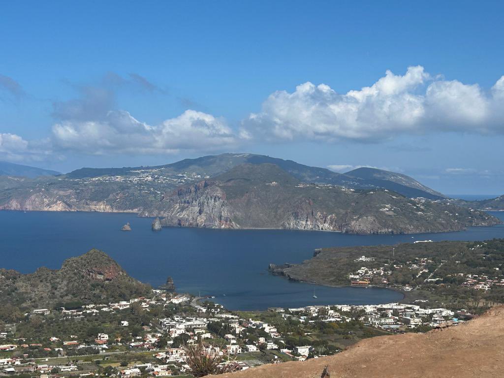 More from the Vulcano trek, and spectacular view of the crater and the islands…