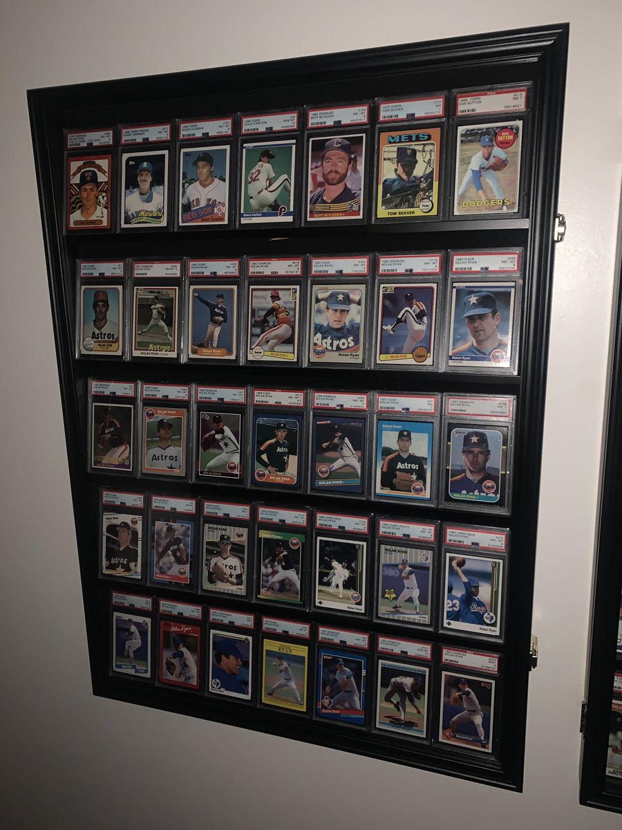 @dhdrewry @1Cash28 @CardPurchaser The all-time strikeout leaders in the top row then non-Topps Nolan Ryan through the years.  #CornerOfYourCollection