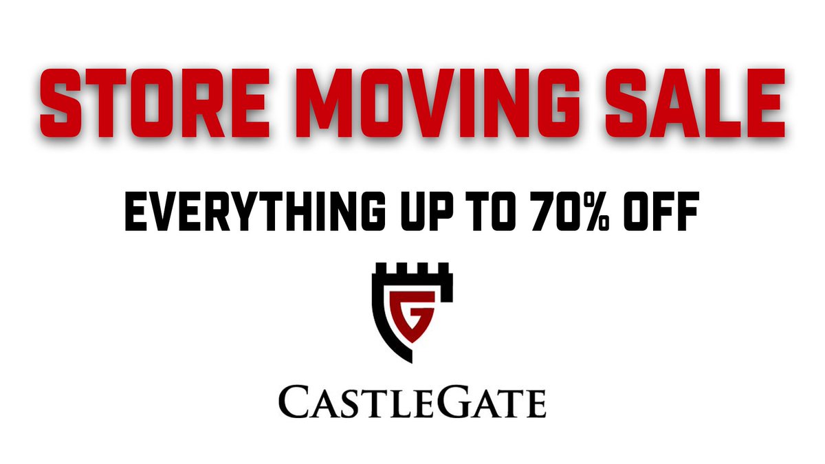 CastleGateKnife's tweet photo. Our store is officially closing it’s Sedalia location. We know this news will sadden some of our knife faithfuls but good news is we are running a sale with everything between 10-70% off in store. Don’t wait our last day open is Sunday April 14th 

#castlegateknife #sedaliacolorado #movingsals #knifesale #coloradoknife