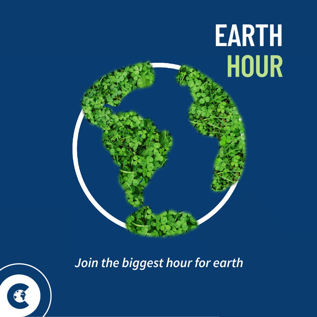 We join today's #EarthHour at 8:30. As the time approaches, we ponder: What can we accomplish for the planet in just 60 minutes? Though brief, this window holds incredible potential for positive change. Let's come together to make the #BiggestHourForEarth a reality.
