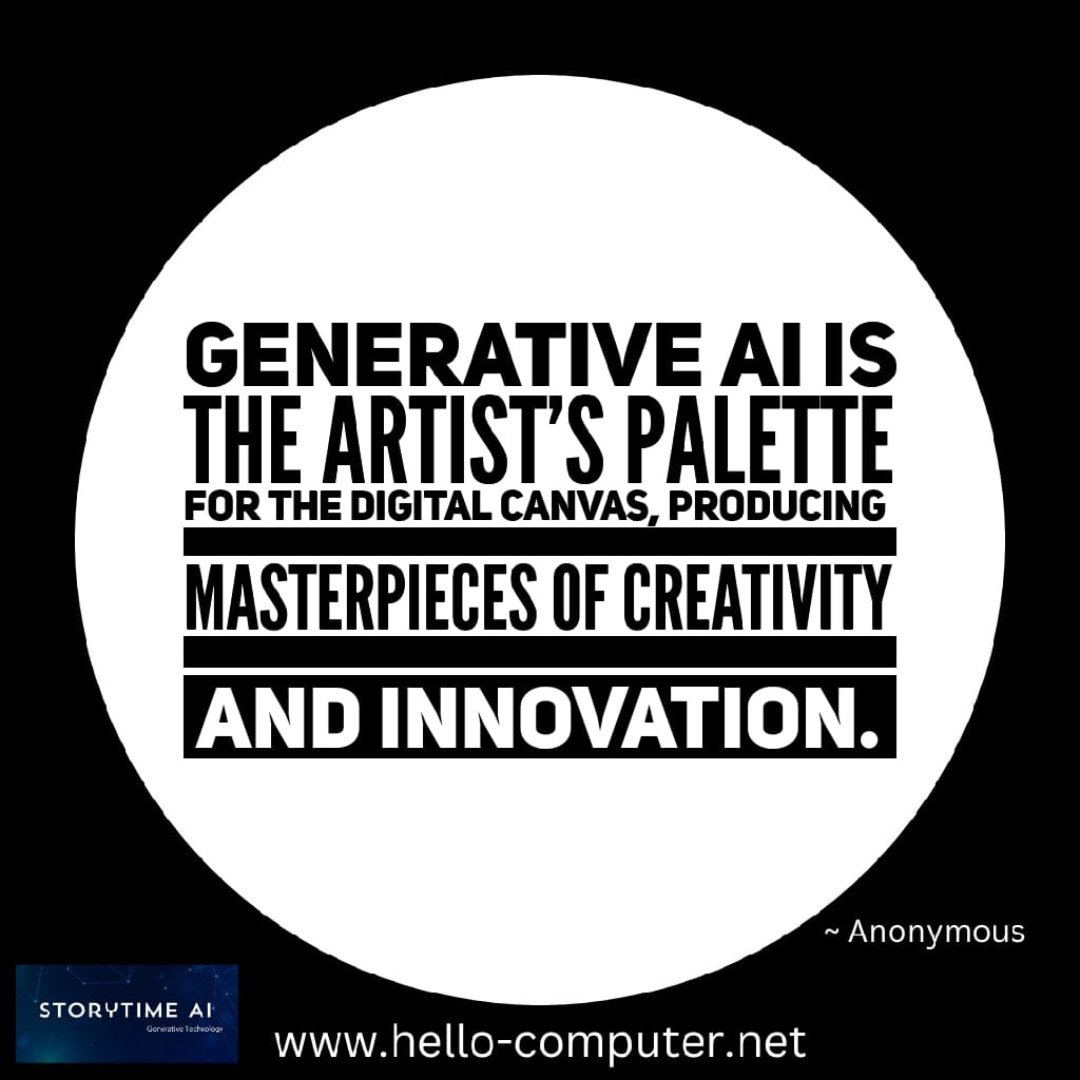 Hello Computer, inc. (@hellocomputeri1) on Twitter photo Unlock the boundless potential of your creativity with StoryTime Generative AI Technology!
Book a consultation with us:
partners@hello-computer.net
hello-computer.net.
#storytimeinternational #hellocomputer #esl #generativeai #storytimegenerativeai Unlock the boundless potential of your creativity with StoryTime Generative AI Technology!
Book a consultation with us:
partners@hello-computer.net
hello-computer.net.
#storytimeinternational #hellocomputer #esl #generativeai #storytimegenerativeai