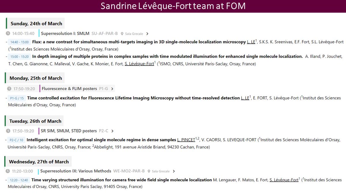 Sandrine LévêqueFort (@s_levequefort) on Twitter photo On our way to #FOM2024 with Lancelot and <a href="/LE_Laurent_/">Laurent LE</a> , with several presentations/poster on SMLM, FLIM. Come and discuss with have few positions available . On our way to #FOM2024 with Lancelot and <a href="/LE_Laurent_/">Laurent LE</a> , with several presentations/poster on SMLM, FLIM. Come and discuss with have few positions available .