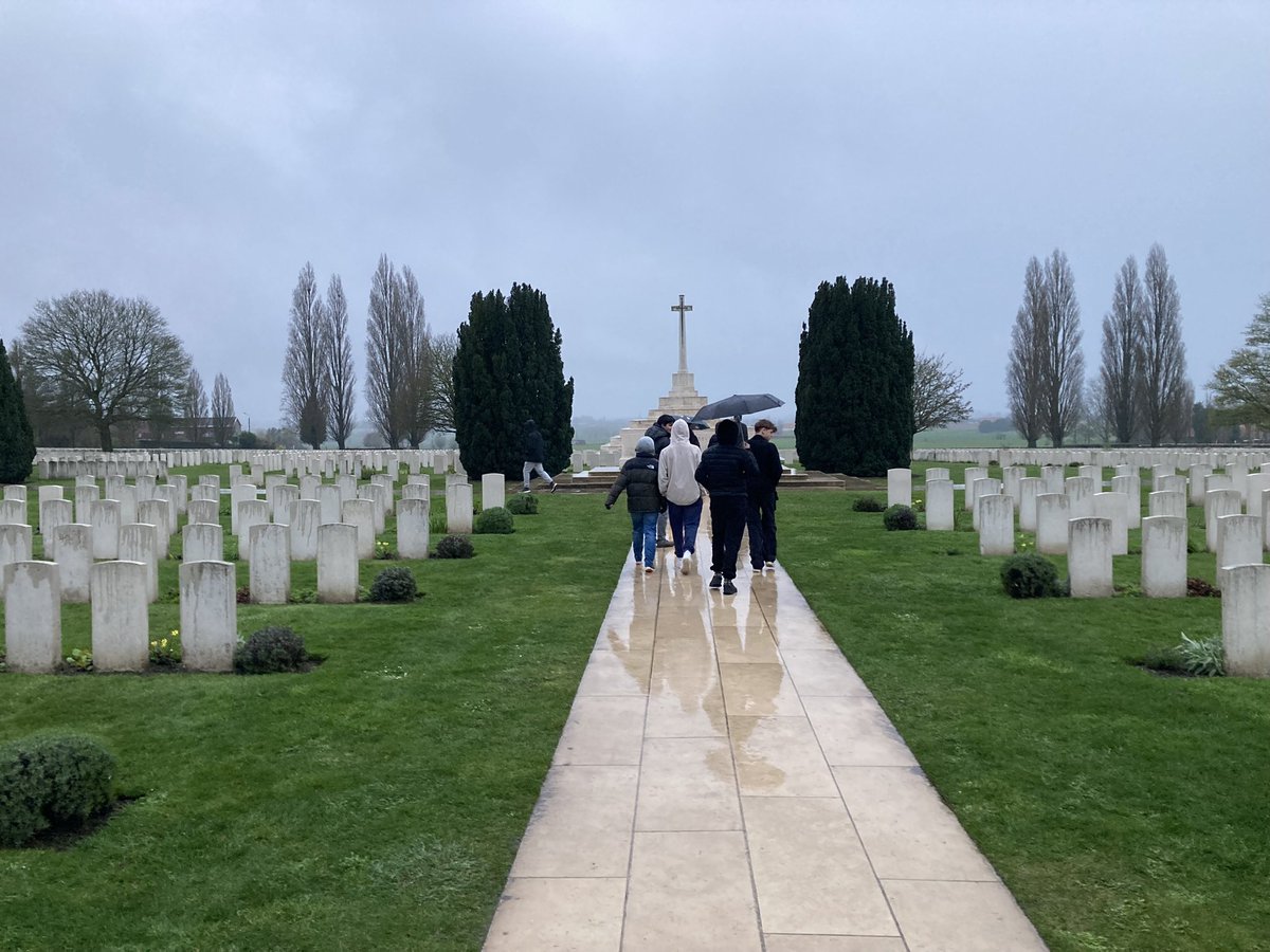 Fantastic to arrive at the Battlefields. Visited Tyne Cot cemetery last night and then Langemark this morning. It is so humbling to be here.