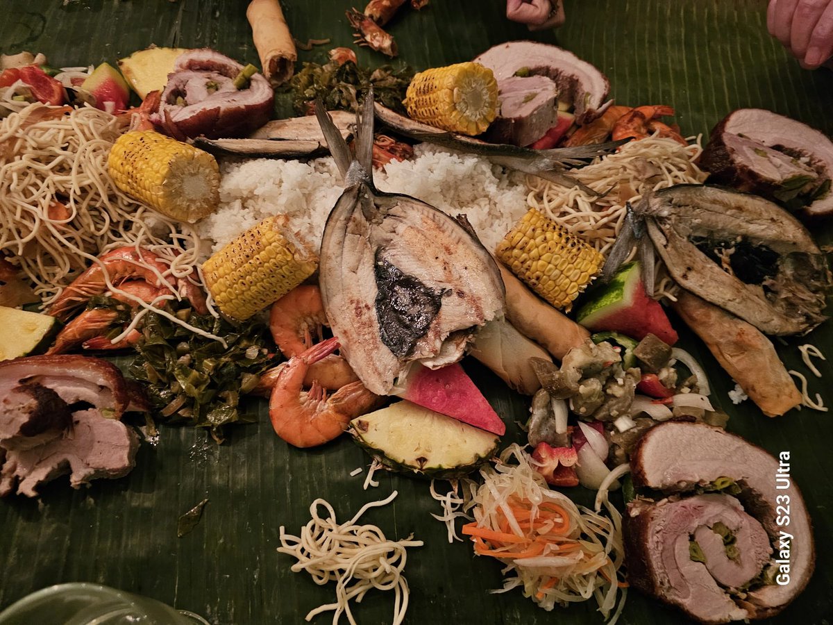 Shaun Lintern (@shaunlintern) on Twitter photo Enjoyed an amazing Filipino Kamayan feast last night courtesy of the awesome <a href="/theadobros/">The Adobros</a>. A traditional banquet, eaten with your hands, served on bannana leaves. The mango cake dessert was snaffled so fast we didn't take pics. 5 ⭐️ Enjoyed an amazing Filipino Kamayan feast last night courtesy of the awesome <a href="/theadobros/">The Adobros</a>. A traditional banquet, eaten with your hands, served on bannana leaves. The mango cake dessert was snaffled so fast we didn't take pics. 5 ⭐️
