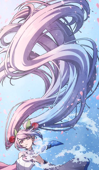 「absurdly long hair floating hair」 illustration images(Latest)