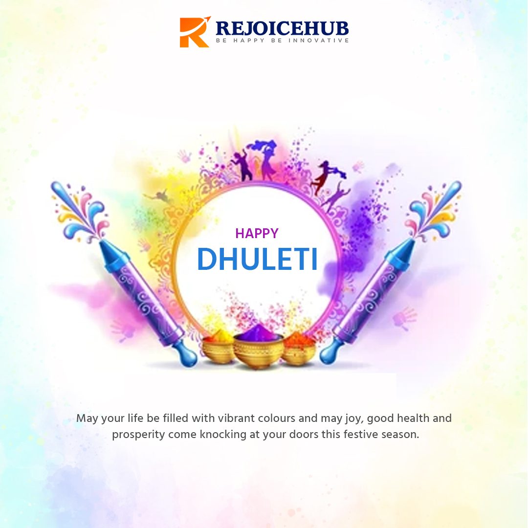 Colorful chaos and vibrant vibes! 🌈✨
Let the hues of joy paint your life this Dhuleti!
.
#DhuletiCelebrations #ColorsOfJoy #FestivalFun #HoliHai #SplashOfHappiness #FestiveVibes #CelebrationTime #rejoicehubllp