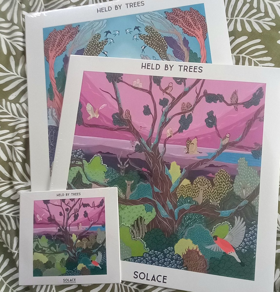 Happy to receive these beautiful records by @heldbytrees. Music that consciously evokes the sound and spirit of later Talk Talk, but with its own distinct personality, too.