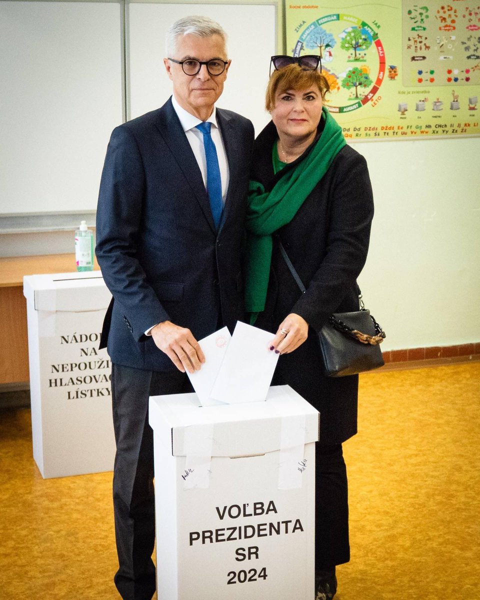 Slovensko dnes volí hlavu štátu. My sme spolu s manželkou už odvolili. Prosím občianky a občanov našej krajiny, aby svoje právo voliť využili v čo najväčšom počte.