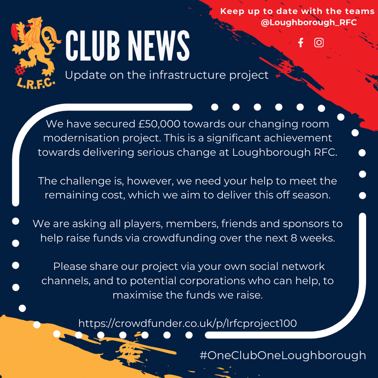 Launch of our crowdfunding page! #Pitchero
pitchero.com/clubs/loughbor…