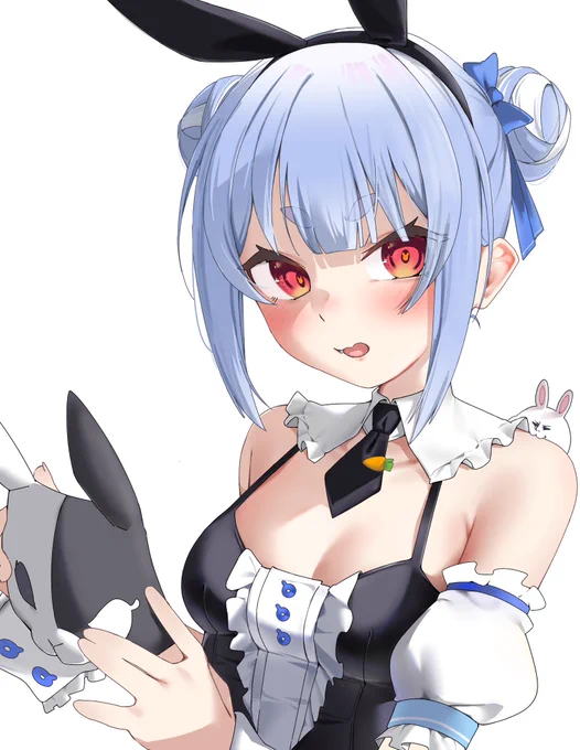 #ぺこらーとぺこちゃんのお団子ヘア可愛い 