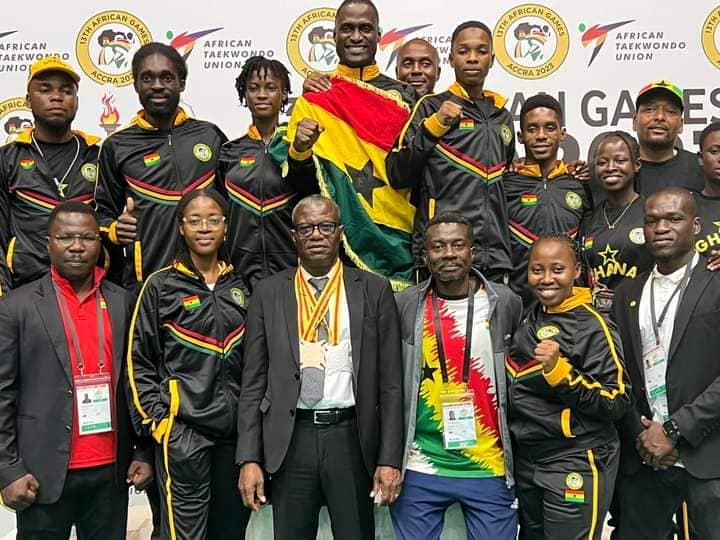 Taekwondo medals 13th African Games -3 Ghanaians  medals

ERICA TUAGBOR - SILVER MEDAL 🏅

KELVIN AMUZU - SILVER MEDAL 🏅

BERNARD SARFO GERARD - BRONZE MEDAL 🏅

#GTVSPORTS 
#13THAFRICANGAMES