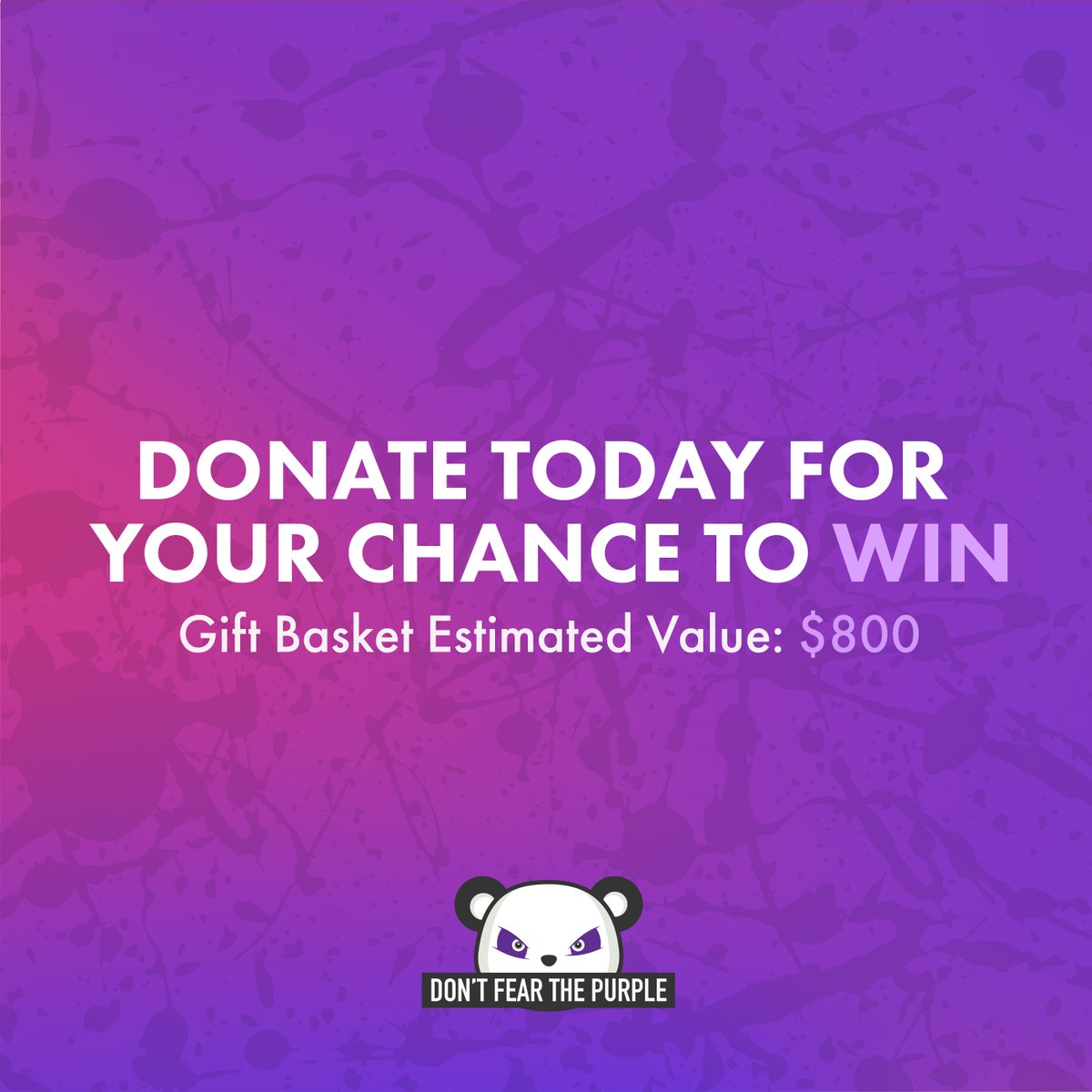 Don't Fear The Purple (@dontfearpurple) on Twitter photo When you donate to <a href="/EpilepsyNL/">Epilepsy Newfoundland & Labrador</a> between March 1st and March 26th, 2024, your name will be entered into a draw for our Ultimate Purple Day Gift Basket (Estimated value $800)This basket is filled with purple perfection! π
Donate today at dontfearthepurple.ca When you donate to <a href="/EpilepsyNL/">Epilepsy Newfoundland & Labrador</a> between March 1st and March 26th, 2024, your name will be entered into a draw for our Ultimate Purple Day Gift Basket (Estimated value $800)This basket is filled with purple perfection! π
Donate today at dontfearthepurple.ca