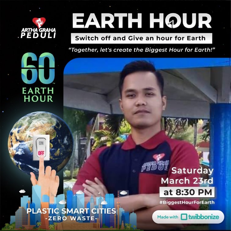 Peringatan AGP Earth Hour 2024
#AGPeduli #AGPEarthHour2024 #GiveanHourforEarth #BiggestHourforEarth #PlasticSmartCities