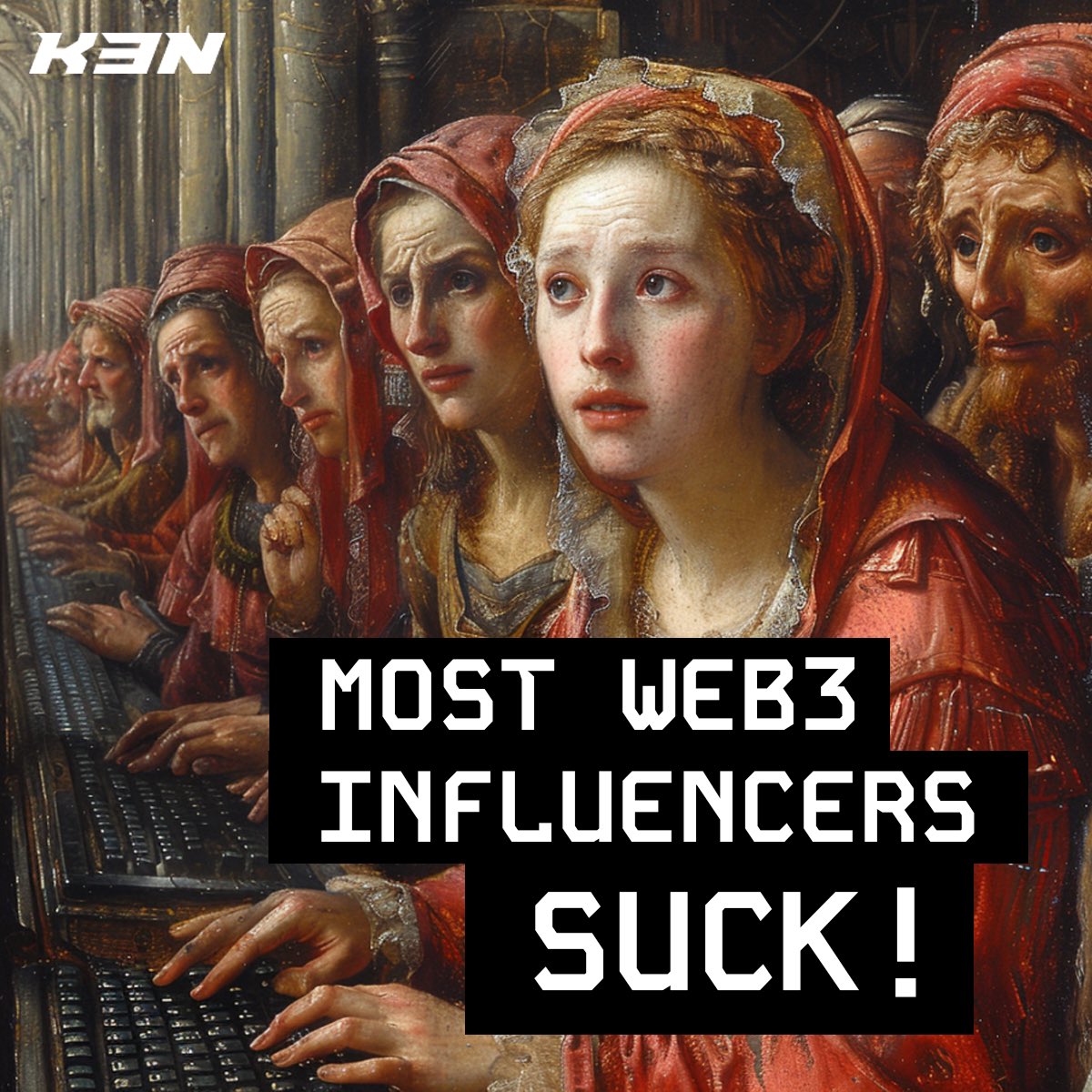 Hands up if are a builder and made bad experiences with web3 influencers before 🙌🏻 

#solanahackathon #solana #k3n #web3influencers