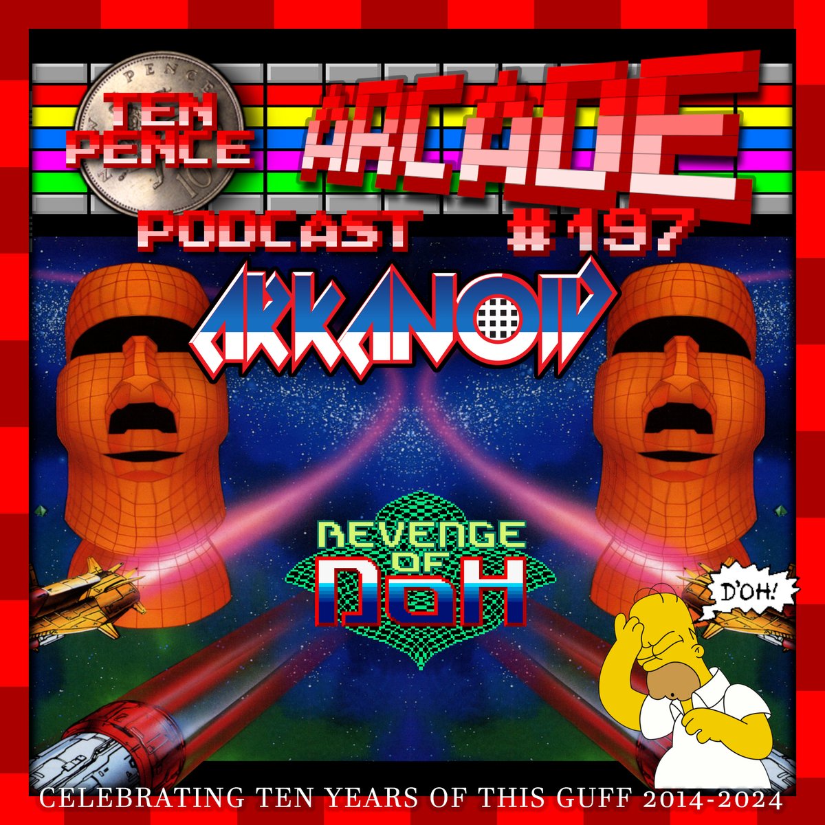 This month we are playing Homer Simpson's favourite game, Akanoid Revenge of DOH. Your job here is to destroy annoying bricks. Don't ask me why, but they really just get on my nerves. Stoopid bricks. Anyway, website is here bit.ly/3PxTHDo