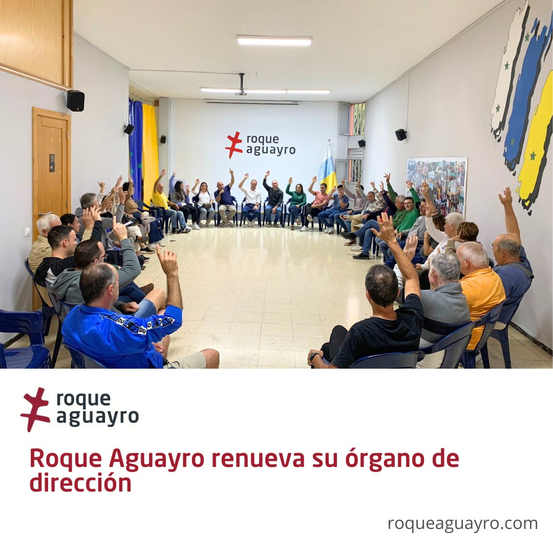 Roque_Aguayro's tweet photo. 🙋🏼‍♂️ La Asamblea de Roque Aguayro renueva órgano de dirección del colectivo, que se encargará de coordinar las reuniones y actividades que se organicen durante los próximos años.

ℹ Info en: https://t.co/MgSW6TUYij

#Agüimes #SomosLosVecinos
#RoqueAguayro #MásyMejor https://t.co/cC4N1lzHCe