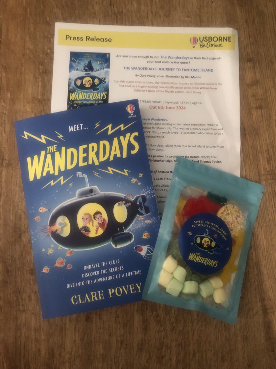 #bookpost! Thank you @ClareFPovey and @Usborne...it's swimming its way up the TBR pile as I type. Do please excuse the rubbish metaphor😵‍💫. #TheWanderdays 🐠