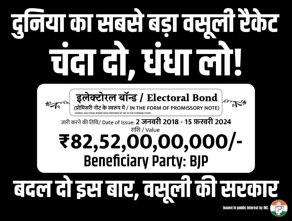 #ElectoralBondScam #ChangeTheSystem