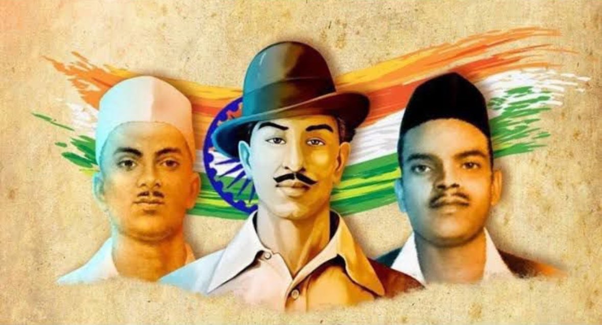 our real heroes & the brave hearts freedom fighter
Martyrdom was a price they paid to freedom of our nation 🙏🏽🇮🇳 
#MartyrsDay #BhagatSingh #Sukhdev #Rajguru