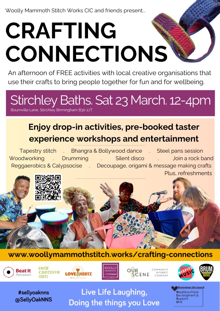 TODAY from 12-4pm at Stirchley Baths. Come and join us