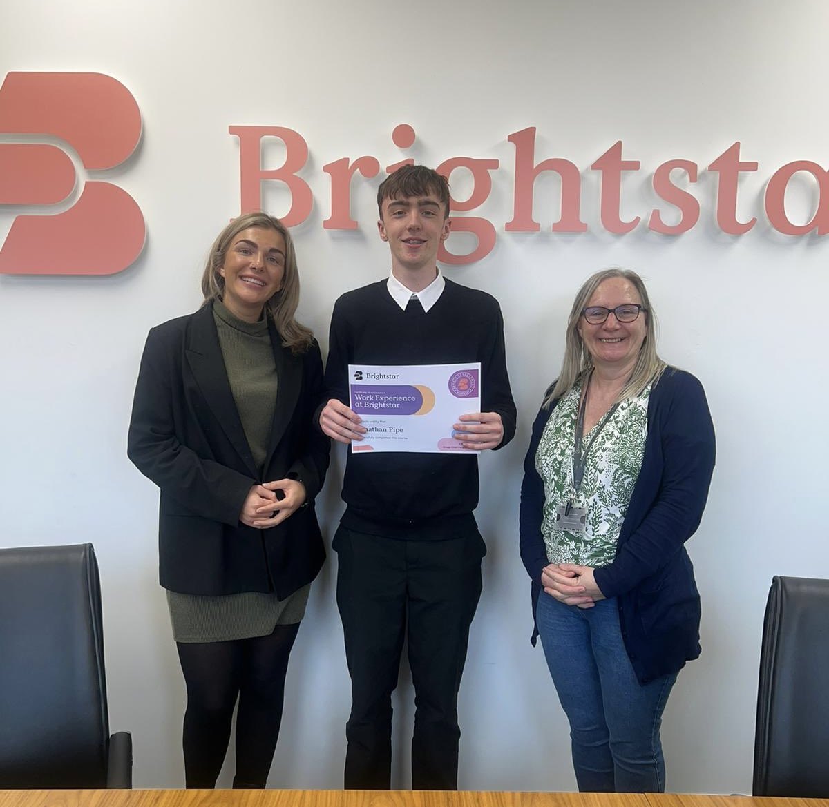 Another successful work placement comes to an end! Jonathan has completed 2 wks with us at Brightstar, providing valuable support to various functions across the business. Our Young Learners Programme is ably led by the brilliant Amanda, assisted by the equally brilliant Billie!