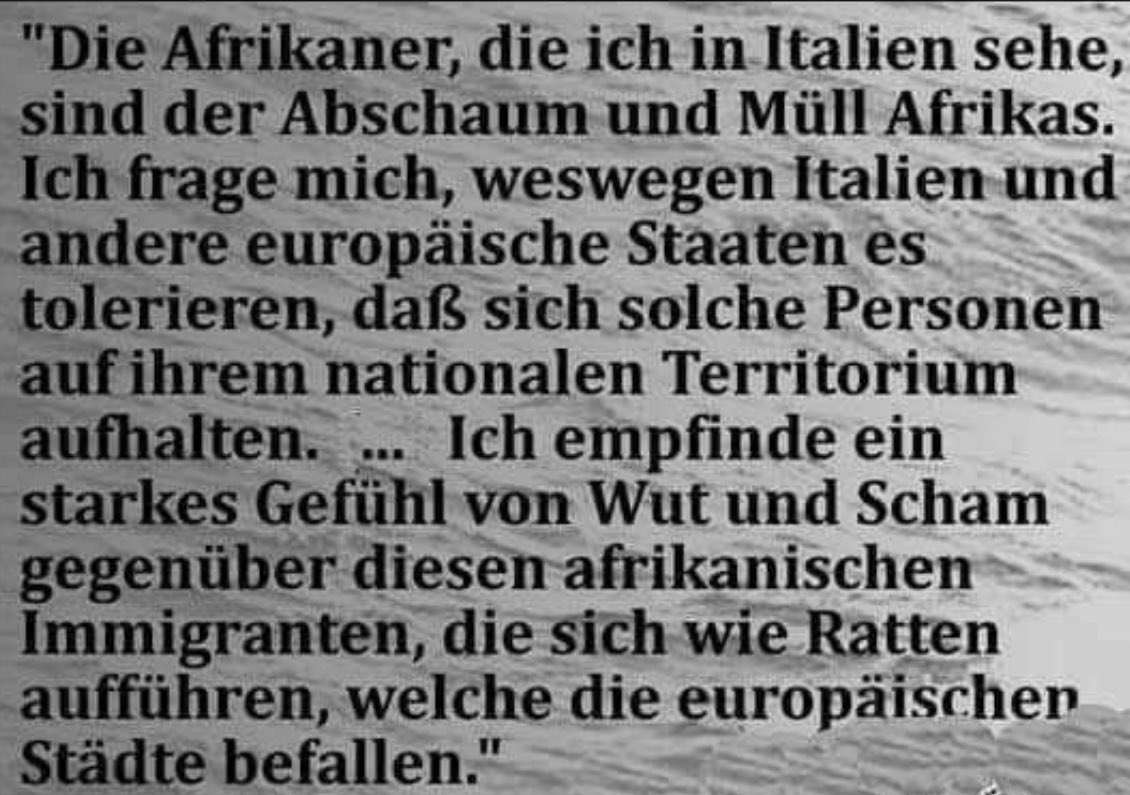 Jedes Wort sitzt und ist Sprengstoff für das #Linke Establishment.
— Serge Boret Bokwango ist selbst Afrikaner und bezeichnet seine eigenen Leute als Müll Afrikas. Er ist ein Mitglied der Ständigen Vertretung des Kongo bei den Vereinten Nationen in Genf. (UNOG)
#Migrationspolitik