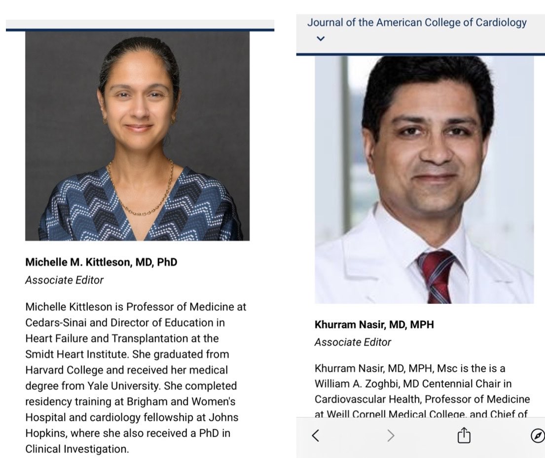 Congrats to former ⁦@HopkinsMedicine⁩ ⁦@hopkinsheart⁩ ⭐️’s ⁦@MKIttlesonMD⁩ & ⁦@khurramn1⁩ for being named Associate Editors at ⁦@JACCJournals⁩ under head coach & GM ⁦@hmkyale⁩ - the future of 🫀journalism is super bright.