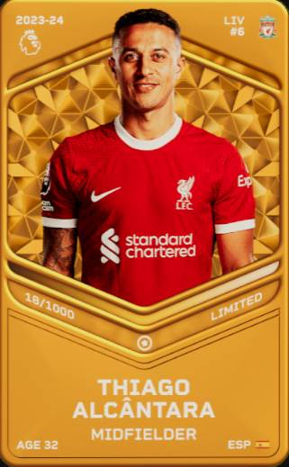 GIVEAWAY SORARE 🎁

Try to win :
➡️Thiago Alcantara (FC Liverpool) 2023-2024 Limited Edition 🟡🏆

Conditions :
➡️RT + Follow 
 -CONTACT ME IN DMS!!!
➡️Comment : $BLOCK $GMRX $PARAM
(More you interact, more chances you have to win)

GL 🍀