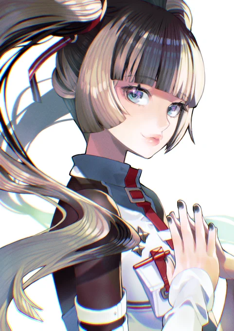 ツインテのらでんちゃんがかわいすぎた。 #らでん似絵 