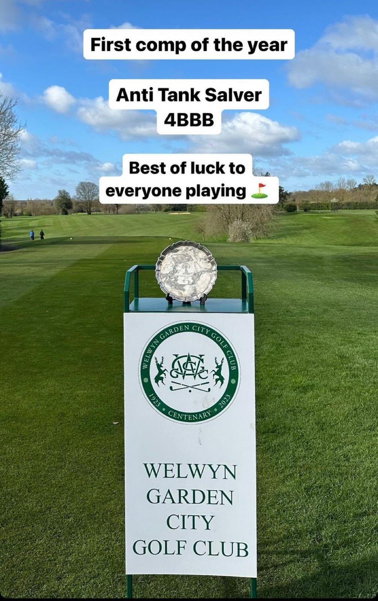andycollie72's tweet photo. As captain of @welwyngcgolf I want to thank @brettcox2 and his team everyday this winter was a challenge and no one ever wants the course closed. Spring is coming and it’s 1st mens comp this weekend and course looks lovely. Enjoy everyone and play well https://t.co/5ZCpf3zeP3
