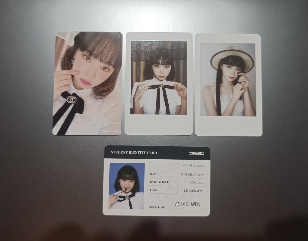 chwonniee's tweet photo. #chwonniee_sell
wts lfb ph onhand 

Le sserafim Chaewon Sg23 member set
✶ ₱900 (800 payo)
✶ not for sensitive buyer 
✶ payo/ 1week dop w/dp

Reply or dm me

💸 gcash cimb
🚚 flash sco https://t.co/rJ47mQvIuN
