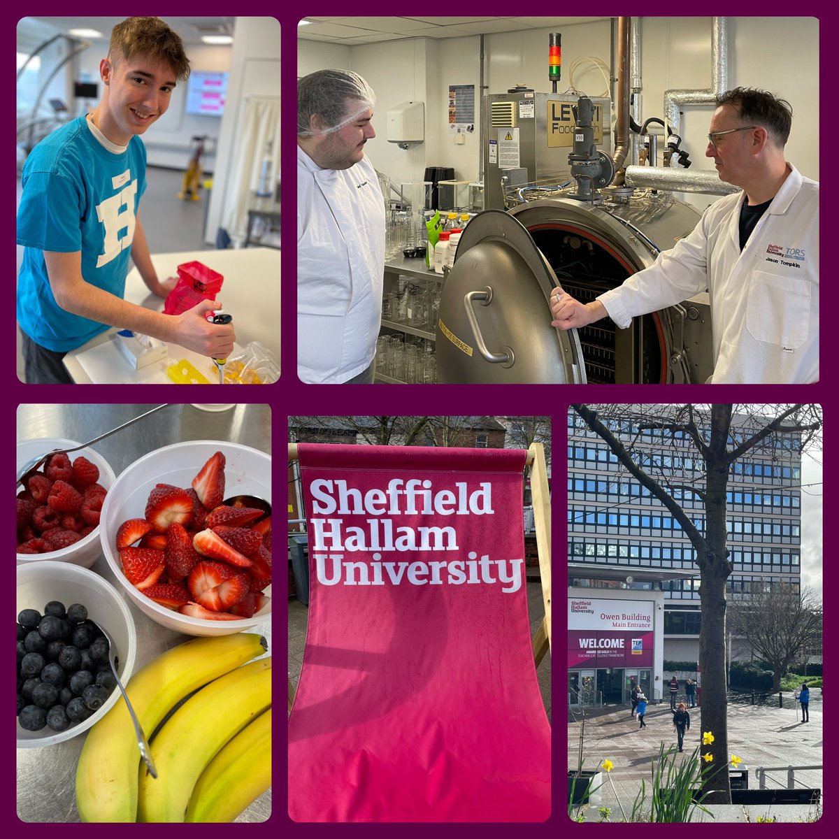 🎉 Open Day! 🎉 Excited to welcome BSc Food & Nutrition and Human Nutrition & Health offer holders to @HallamFood @sheffhallamuni today. Explore the opportunities the Food & Nutrition sector offers graduates and get hands on in our specialist facilities 👇
