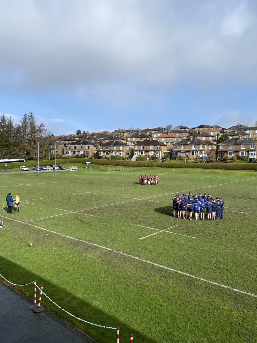 KA_Rector's tweet photo. Last Dance for our ⁦@Kelvinside1878⁩ S6 Leavers. It’s a very tight and close contest against ⁦@esmsedinburgh⁩ at half time we are up by 2 points. #KARugby #Team #FriendsInSport https://t.co/clBCyVPWUl