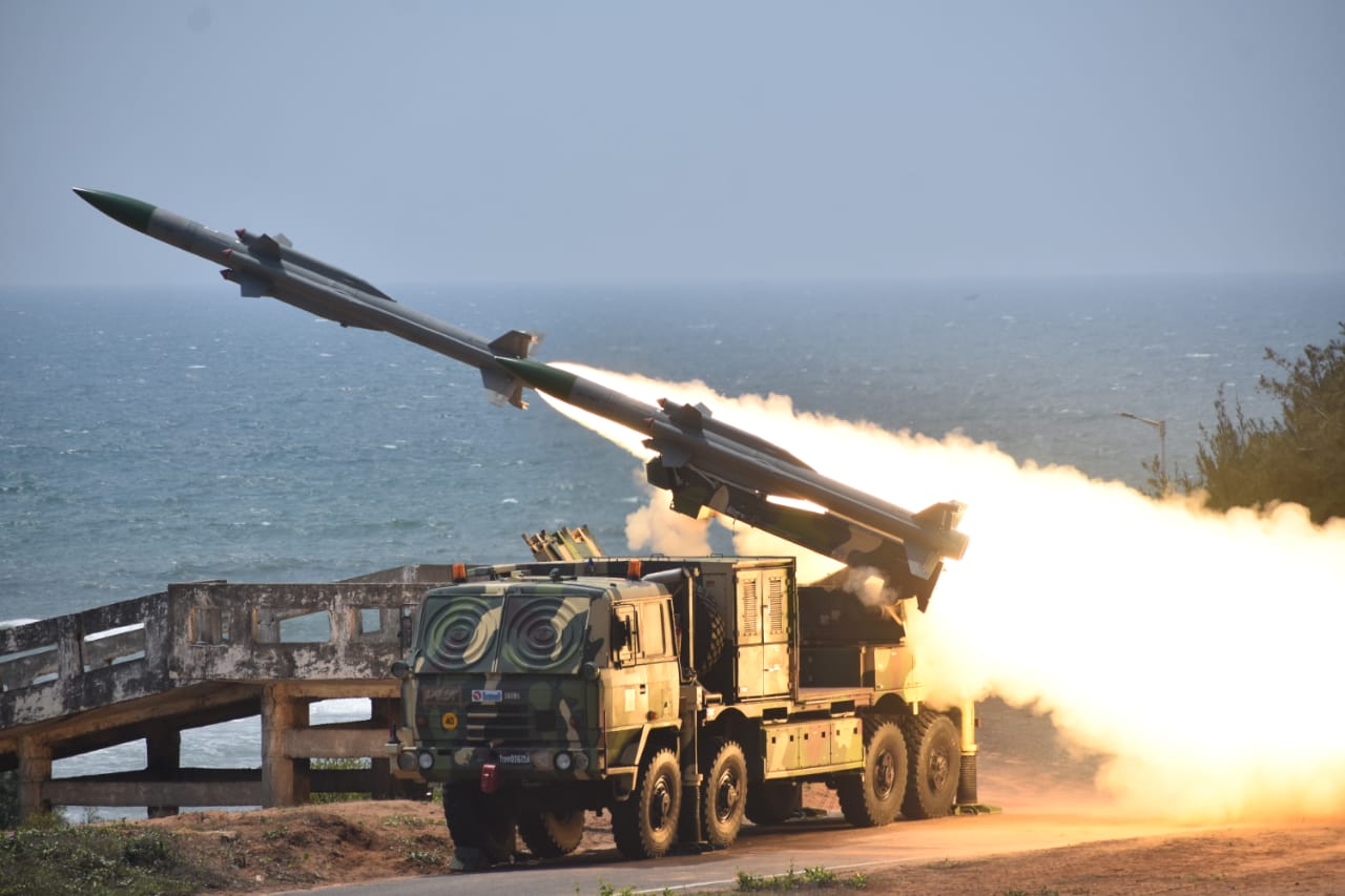 Army's Vajra Air Defenders Conduct Live-Fire Exercise with Akash Missile System