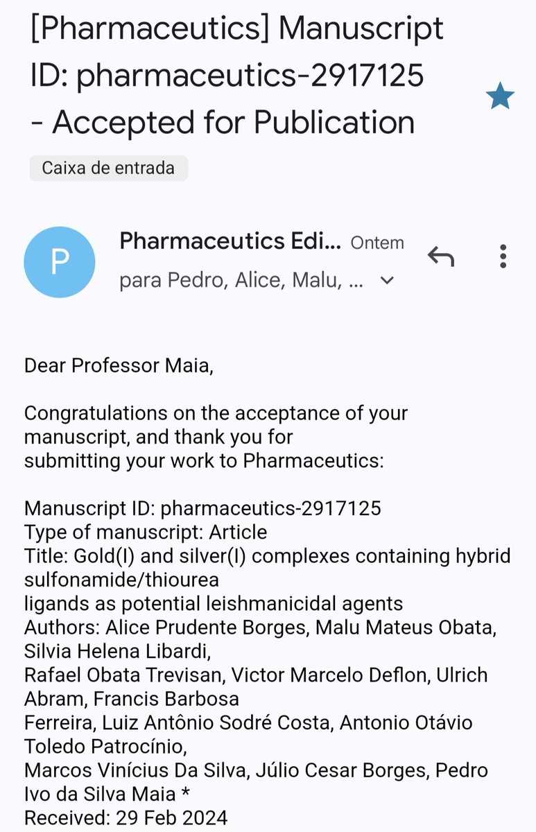 Quite nice to receive this news after a long collaboration. Congrats to all.