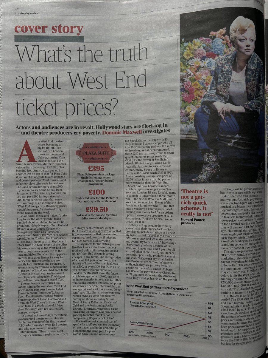 mrcarl_woodward's tweet photo. What’s the truth about West End ticket prices? 🎟️ https://t.co/xCb0qMmMjA
