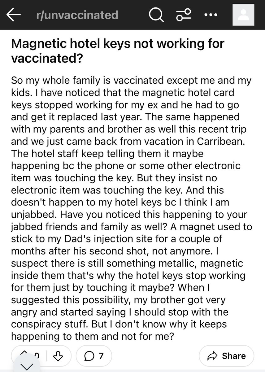 So we all needed the vaccine to travel, but might have trouble getting in the hotel 😂 This subreddit is wild. So many funny conspiracies to enjoy on a Saturday morning