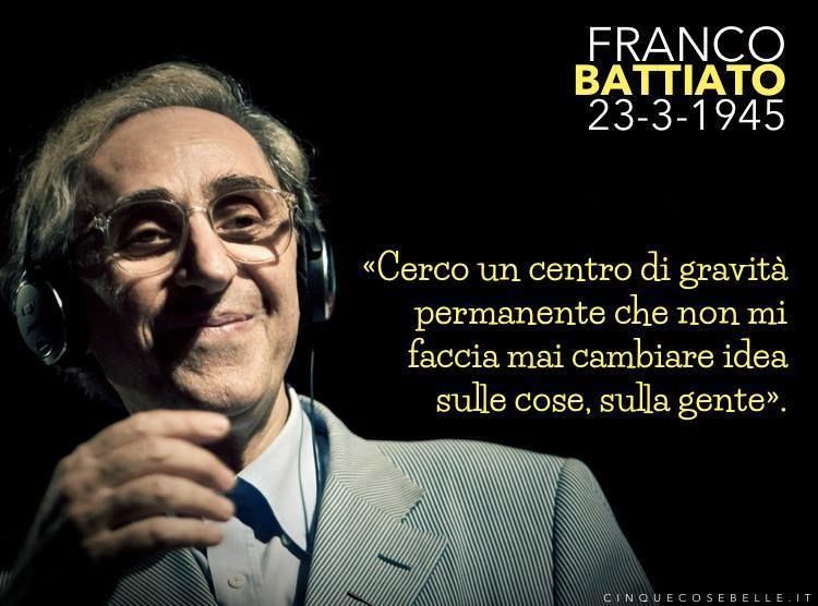 79 anni dalla nascita di Franco Battiato #francobattiato #compleanno #citazione #musica #23marzo