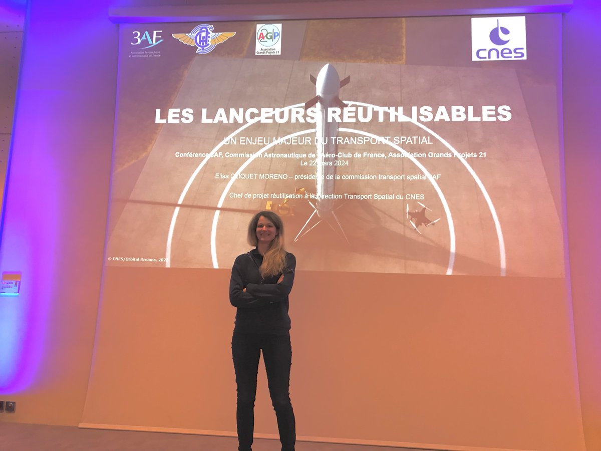 francoisvoisin_'s tweet photo. Beaucoup de monde ce vendredi @AeroclubFrance pour écouter la conférence d’Elisa Cliquet-Moreno sur LES LANCEURS RÉUTILISABLES. @CNES @3AF_Association   
#space #lanceur #ship #reuse #rocketlaunch
Prochaine conférence de la Commission Astronautique de @AeroclubFrance lundi 6 mai https://t.co/ht4QyxVFHd